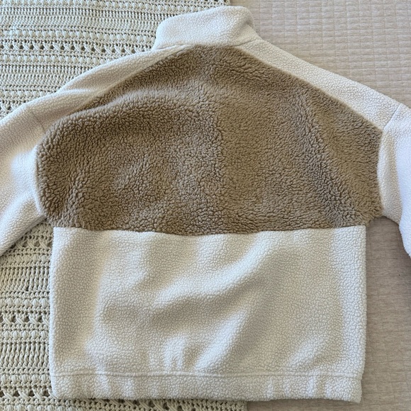 Columbia Womens Cream and Brown Fleece Pullover - Picture 4 of 4